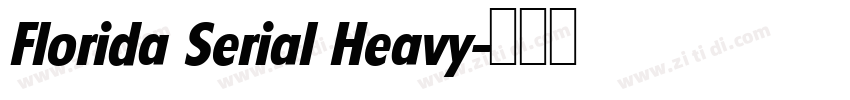 Florida Serial Heavy字体转换